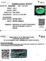 Load image into Gallery viewer, 4.86/CT Natural Panna Stone with Govt. Lab Certificate-16650
