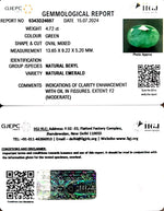 Load image into Gallery viewer, 4.72/CT Natural Panna Stone with Govt. Lab Certificate-12210
