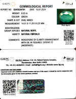 Load image into Gallery viewer, 8.53/CT Natural Panna Stone with Govt. Lab Certificate-4551
