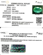 Load image into Gallery viewer, 5.47/CT Natural Panna Stone with Govt. Lab Certificate-6771
