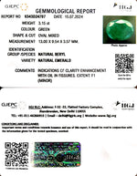 Load image into Gallery viewer, 3.15/CT Natural Panna Stone with Govt. Lab Certificate-6771
