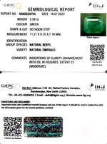 Load image into Gallery viewer, 5.58/CT Natural Panna Stone with Govt. Lab Certificate-6771
