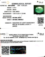 Load image into Gallery viewer, 5.79/CT Natural Panna Stone with Govt. Lab Certificate-4551
