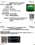 Load image into Gallery viewer, 4.74/CT Natural Panna Stone with Govt. Lab Certificate-1665
