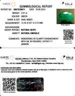 Load image into Gallery viewer, 4.01/CT Natural Panna Stone with Govt. Lab Certificate-3441
