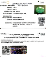 Load image into Gallery viewer, 4.65/CT Natural Panna Stone with Govt. Lab Certificate-3441
