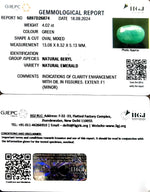 Load image into Gallery viewer, 4.02/CT Natural Panna Stone with Govt. Lab Certificate-1665
