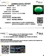 Load image into Gallery viewer, 7.52/CT Natural Panna Stone with Govt. Lab Certificate-4551
