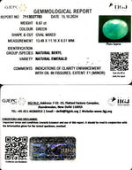 Load image into Gallery viewer, 6.67/CT Natural Panna Stone with Govt. Lab Certificate-3441
