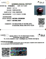 Load image into Gallery viewer, 10.17/CT Natural Cabochon Ruby with Govt. Lab Certificate-1665
