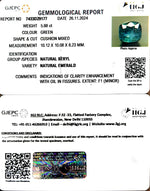 Load image into Gallery viewer, 5.88/CT Natural Panna Stone with Govt. Lab Certificate-23310
