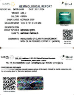 Load image into Gallery viewer, 3.86/CT Natural Panna Stone with Govt. Lab Certificate-34410
