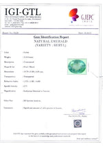 Load image into Gallery viewer, 3.16/CT Natural Emerald Stone with Govt. Lab Certificate-23310
