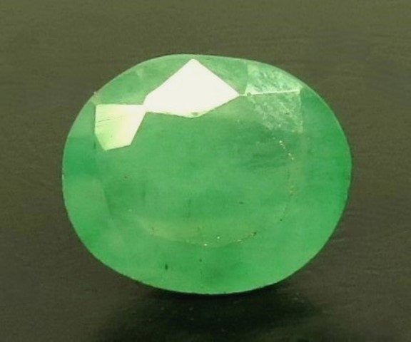 6.69/CT Natural Panna Stone with Govt. Lab Certificate-3441