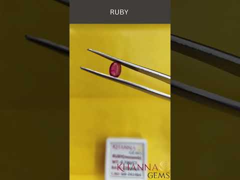 0.730/CT Natural Mozambique Ruby with Govt. Lab Certificate-120000