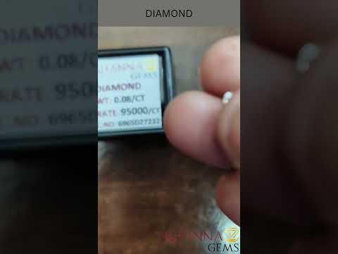 0.08/Cents Natural Diamond with Govt. Lab Certificate-95000