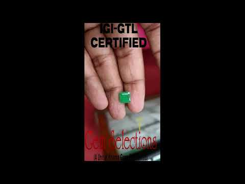 2.63/CT Natural Panna Stone with Govt. Lab Certificate (4551)