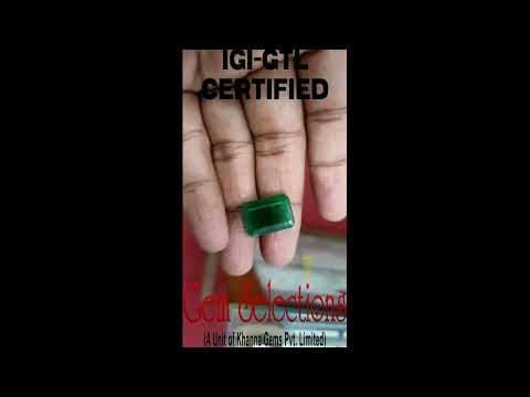 13.40/CT Natural Panna Stone With Govt. Lab Certificate  (4551)