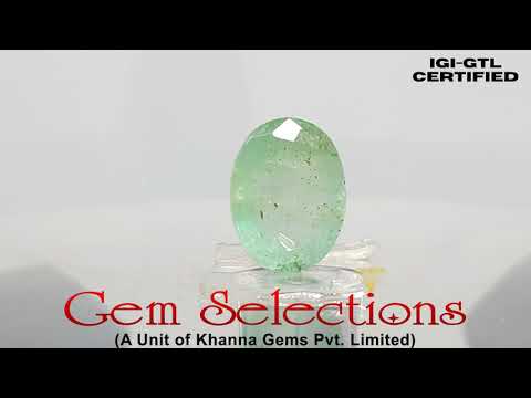 4.81/CT Natural Colombian Panna Stone with Govt. Lab Certified-(8991)