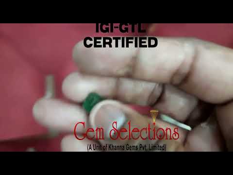 4.44/CT Natural Emerald Stone With Govt. Lab Certificate  (12210)