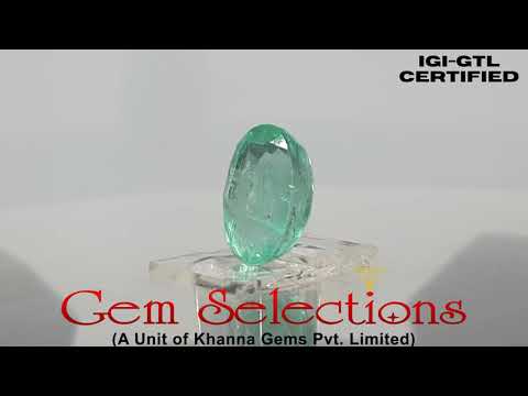 3.52 Natural govt lab certified Colombian Emerald (45510)