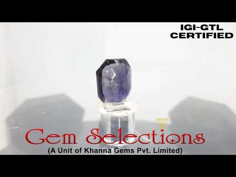 4.50 Ratti Natural Iolite With Govt. Lab Certificate-(1221)