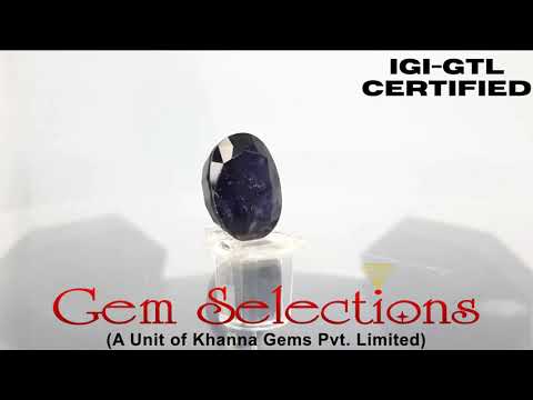 5.73 Ratti Natural Iolite With Govt. Lab Certificate-(1221)