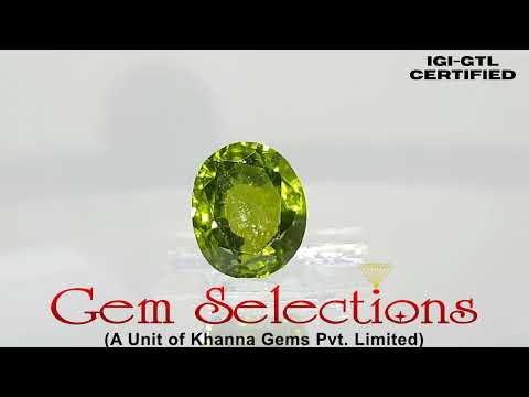 4.66 Ratti Natural Peridot With Govt.Lab Certificate-(4551)