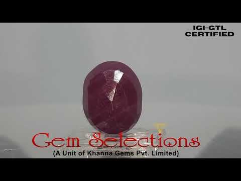 8.64 Ratti Natural Indian Ruby with Govt. Lab Certificate-(2331)