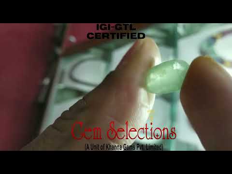 4.56/CT Natural Panna Stone with Govt Lab Certificate  (2331)