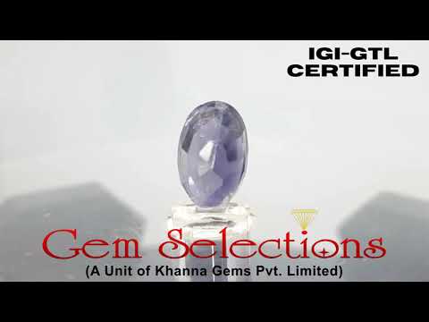 4.59 Ratti Natural Iolite With Govt. Lab Certificate-(1221)