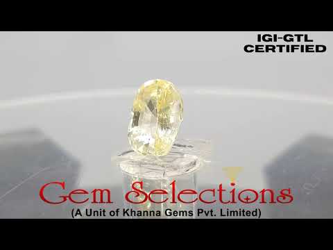 3.08/CT Natural Yellow Sapphire With Govt Lab Certificate-YELSA9A