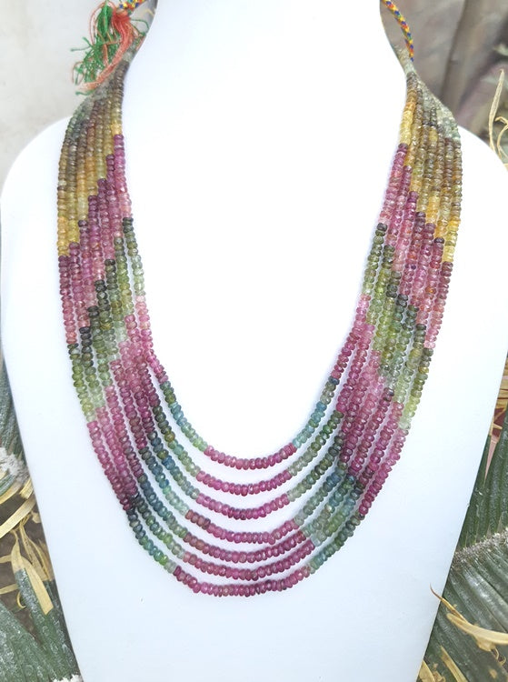 Natural Multi Tourmaline Beads (65)