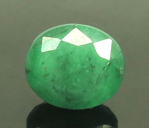 5.85/CT Natural Panna Stone with Govt. Lab Certified-3441