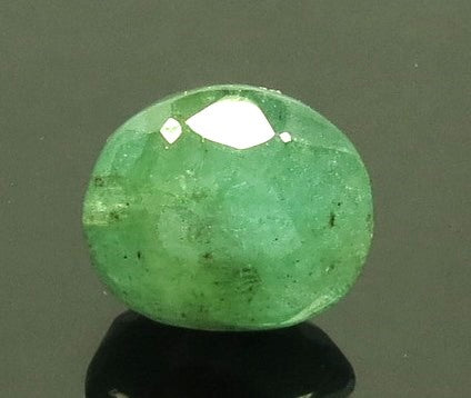 3.78/CT Natural Panna Stone with Govt. Lab Certified-1221