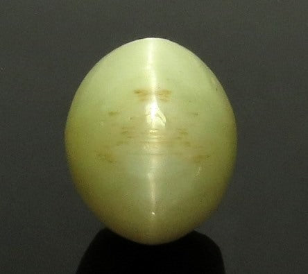 7.62/CT Natural Prehnite cats eye with Govt. Lab certified-(1221)