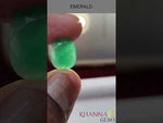 Load and play video in Gallery viewer, 4.94/CT Natural Panna Stone with Govt. Lab Certificate-4551
