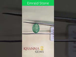 Load and play video in Gallery viewer, 6.50/CT Natural Panna Stone with Govt. Lab Certificate-6771
