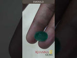 Load and play video in Gallery viewer, 5.45/CT Natural Panna Stone with Govt. Lab Certificate-6771
