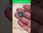 Load and play video in Gallery viewer, 6.56/CT Natural Panna Stone with Govt. Lab Certificate-6771
