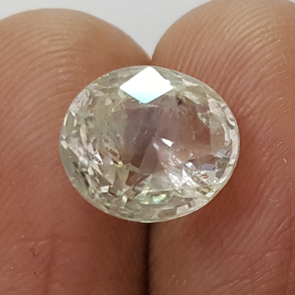 6.38 Ratti Natural Yellow Sapphire With Govt Lab Certificate-(12210)