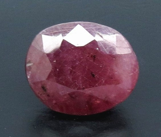 6.38/CT Natural Indian Ruby with Govt. Lab Certificate (1221)