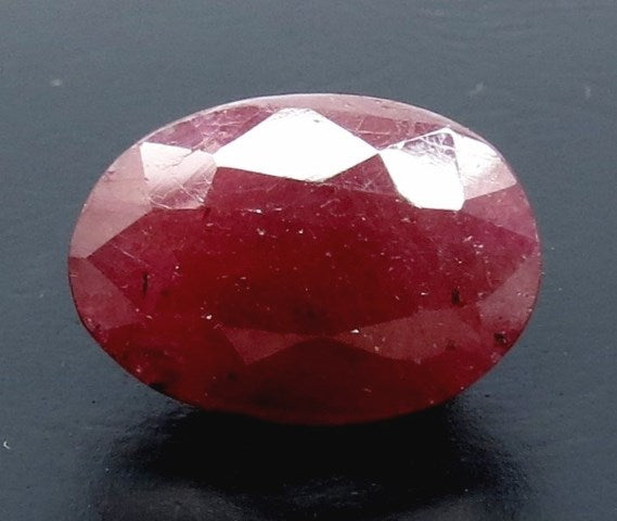 6.52/CT Natural Indian Ruby with Govt. Lab Certificate (1221)