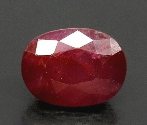 3.88/CT Natural Mozambique Ruby with Govt. Lab Certificate-34410