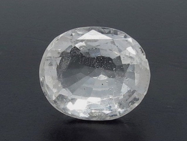 6.84/CT Natural White Topaz with Govt Lab Certificate (1665)